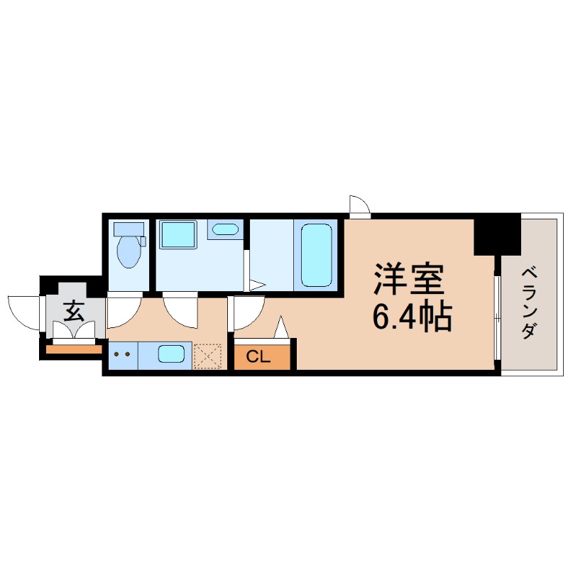 阪神本線 出屋敷駅 徒歩4分 14階建 築1年の間取り写真