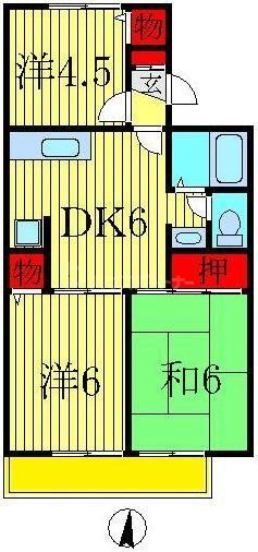 ロイヤルタウン泉 Cの間取り写真