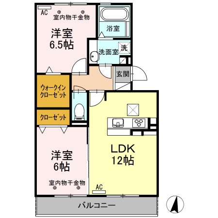 GRAND WINSの間取り写真