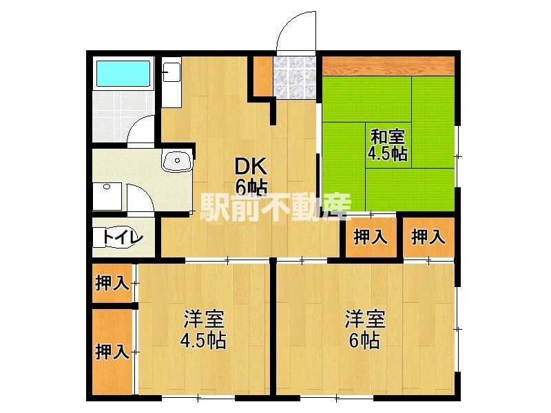 浜町マンションの間取り写真