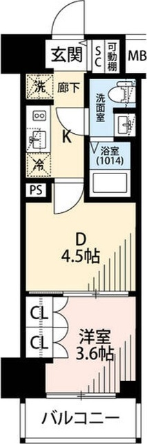 プレール・ドゥーク川崎IVの間取り写真