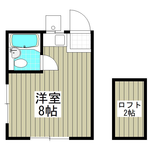 西武池袋線 江古田駅 徒歩5分 2階建 築36年の間取り写真