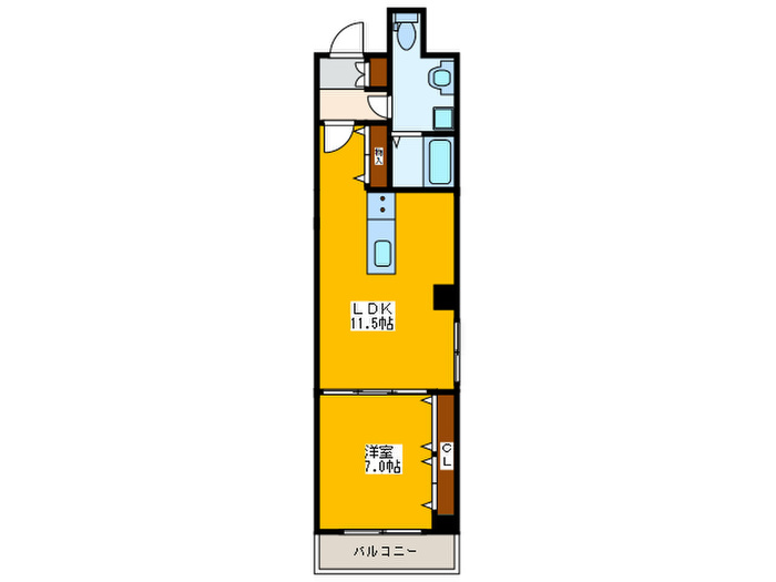 Oblio porta UEMATIDAIの間取り写真