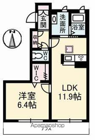 ＪＲ吉備線 東総社駅 徒歩14分 2階建 築13年の間取り写真