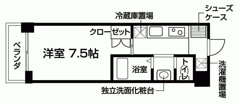 バウスクロス仙台上杉の間取り写真