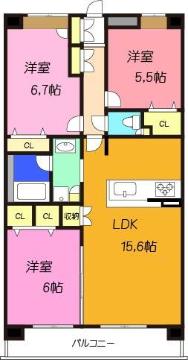 阪急京都線 富田駅 徒歩7分 7階建 築17年の間取り写真