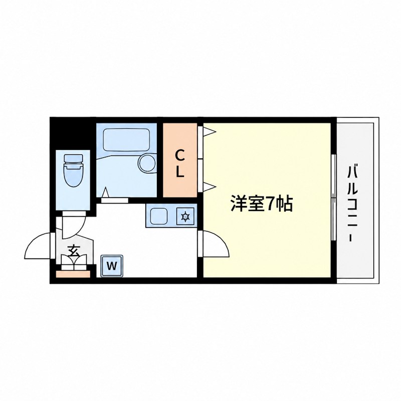 ＪＲ常磐線 亀有駅 徒歩11分 5階建 築35年の間取り写真