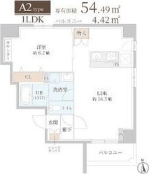 地下鉄堺筋線 扇町駅 徒歩9分 8階建 築4年の間取り写真
