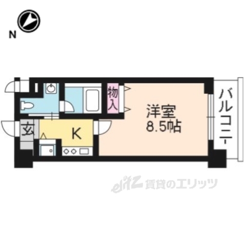 レジディア洛北の間取り写真