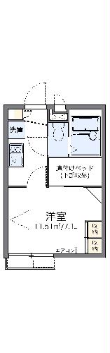 レオパレスストリームIIの間取り