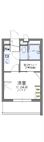 レオパレスシェソワ　城南の間取り