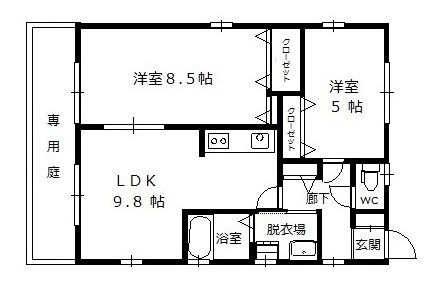 リバーサイドセレッソの間取り