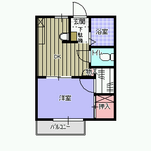 ビレッジ巴の間取り