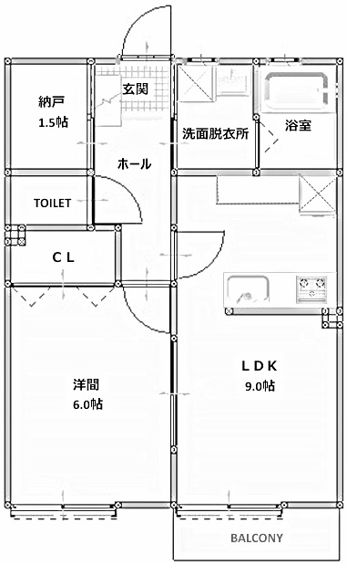 ライトハウス鶴巻の間取り