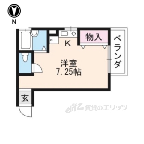 【南丹市園部町小山西町のアパートの間取り】