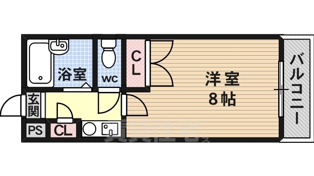 【長岡京市開田のマンションの間取り】