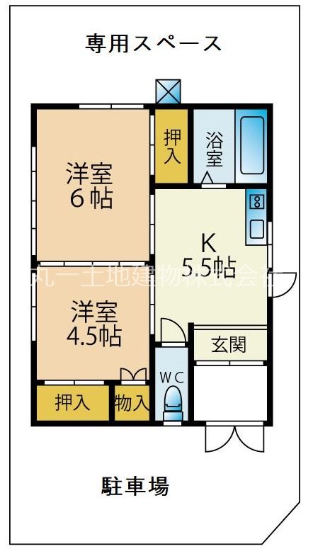 【仁戸名町H貸家IIの間取り】