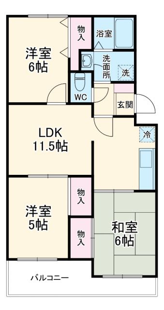 ヴァンベール神山　IIの間取り