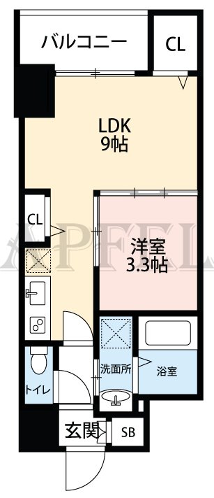 セレニテ本町グランデの間取り