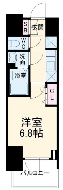 【名古屋市西区幅下のマンションの間取り】