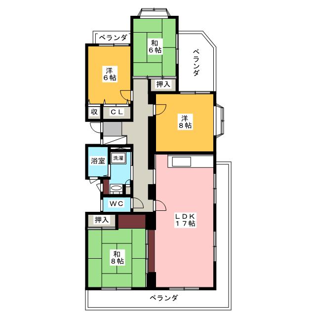 アルカイック南山の間取り