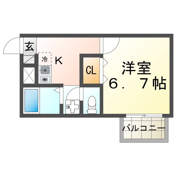 プレジール 桂の間取り写真