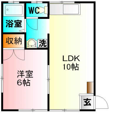 小田原市中町のアパートの間取り