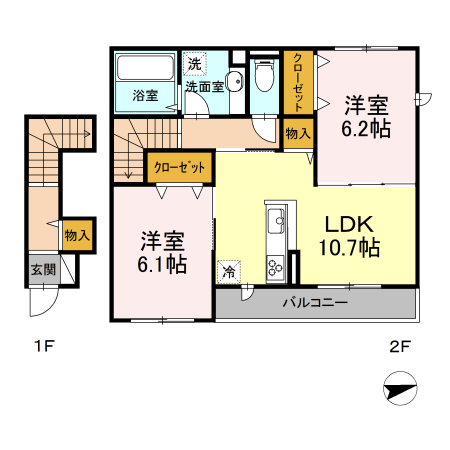 くるみ　Cの間取り