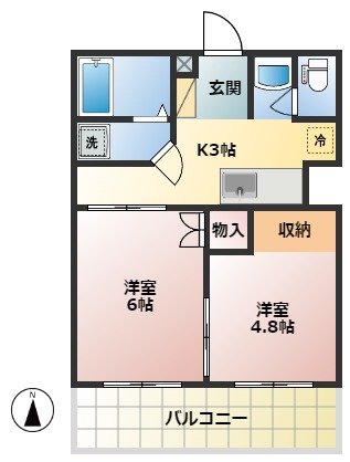 茅ヶ崎ハイツの間取り