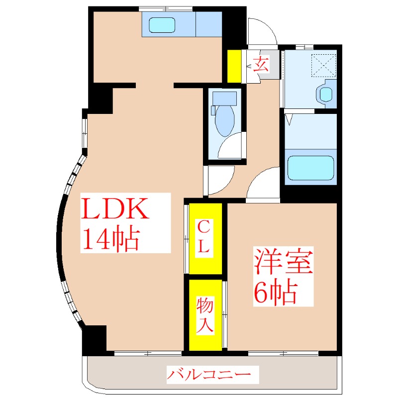 【ロイヤルシティ見次の間取り】