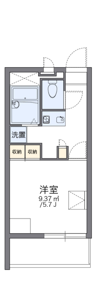 レオパレスアルミックIIの間取り