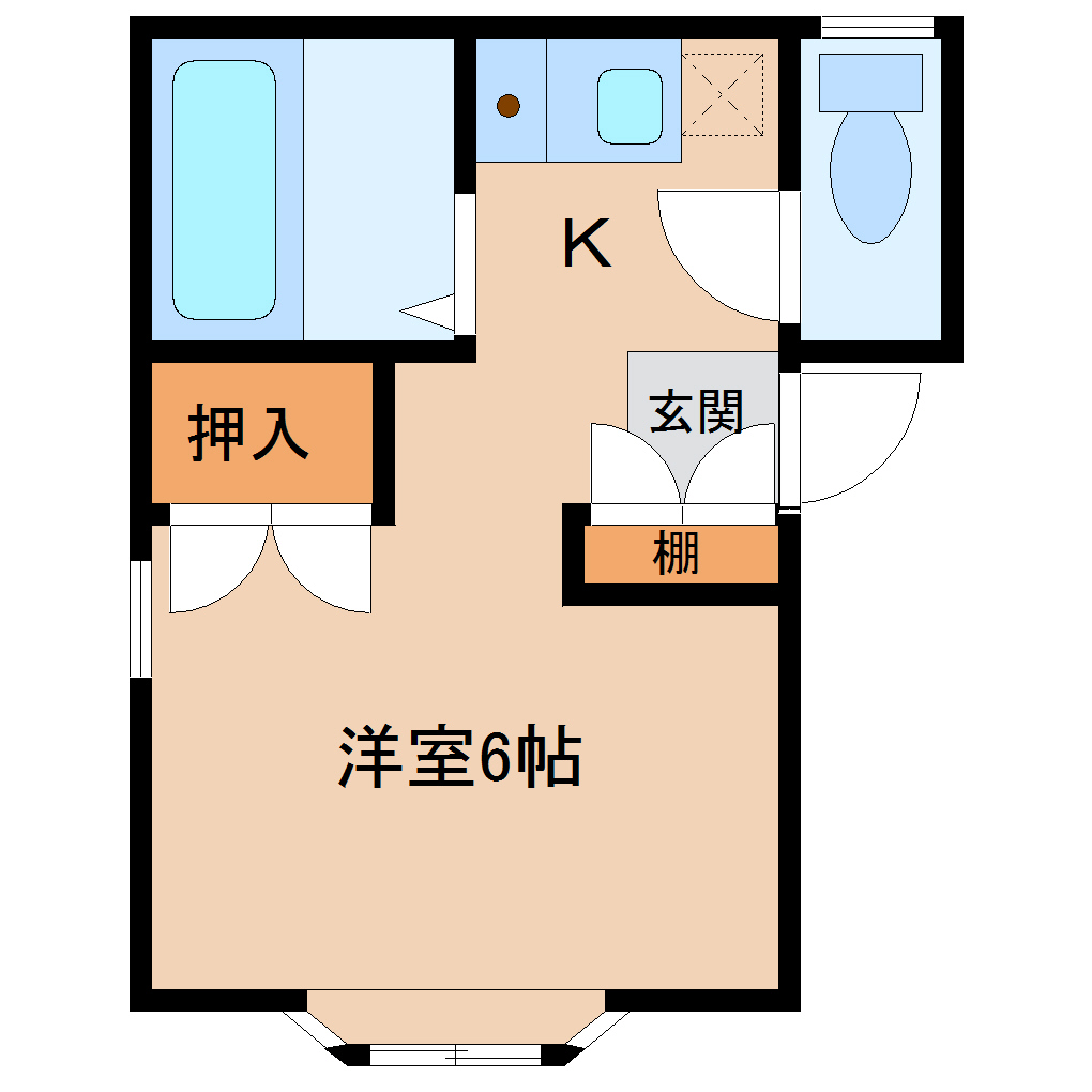 嶋伝NAの間取り