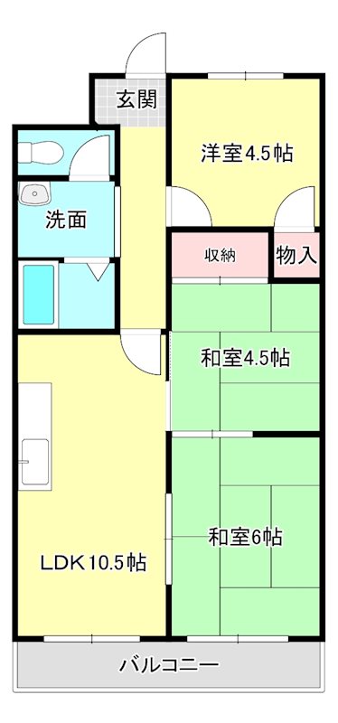 マーシハイツの間取り