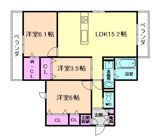 ラフィネの間取り