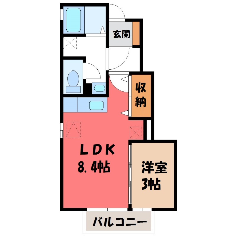 ヴィラ・ウッズ 2番館の間取り