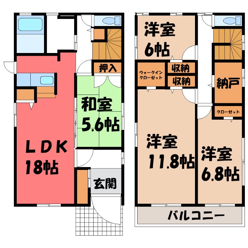 宇都宮市鐺山町のその他の間取り