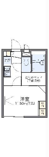 レオパレスピエールＢの間取り