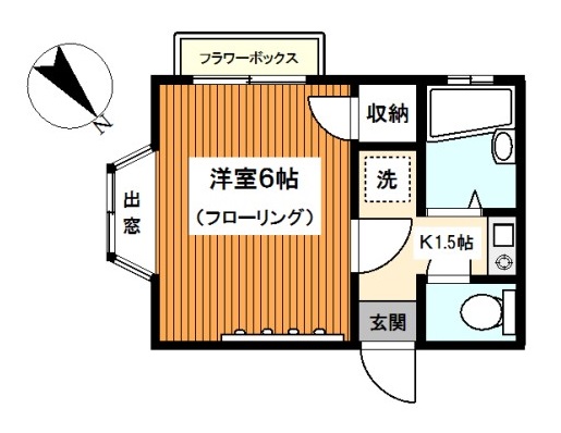 横浜市保土ケ谷区神戸町のアパートの間取り