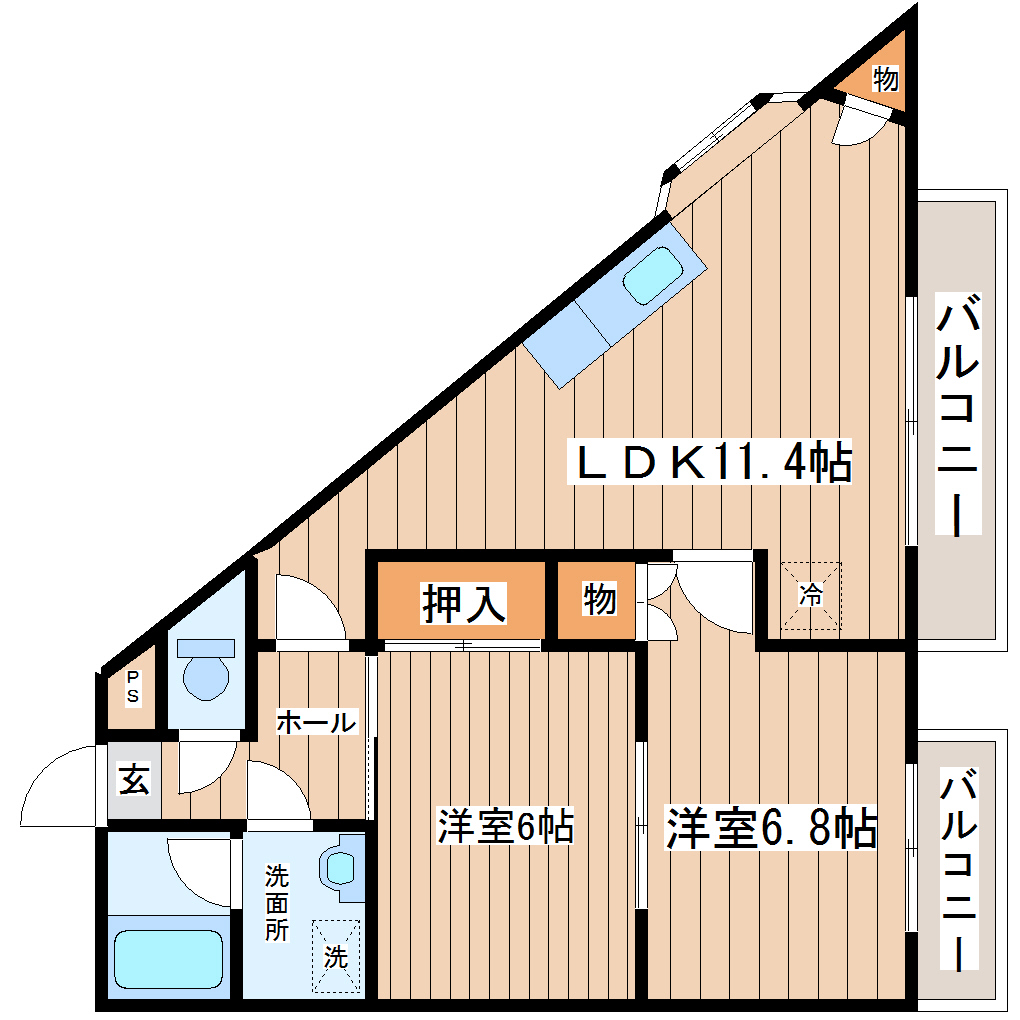 DioKANの間取り