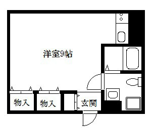 京都市中京区梅忠町のマンションの間取り