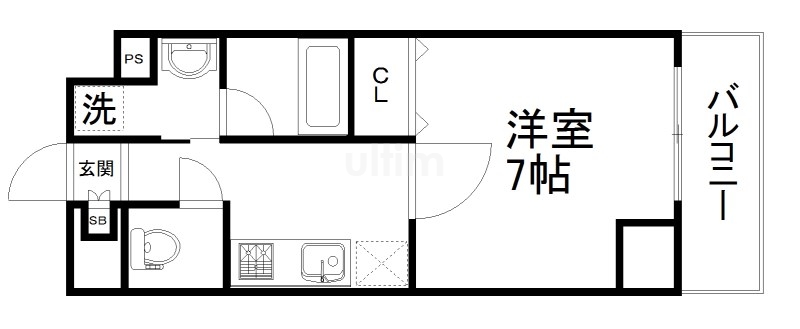 アスヴェル京都東寺前IIの間取り