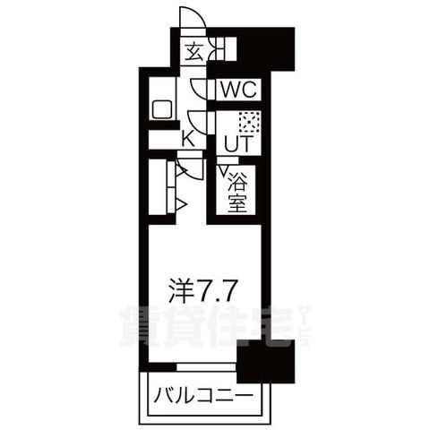 メイクス名駅太閤の間取り