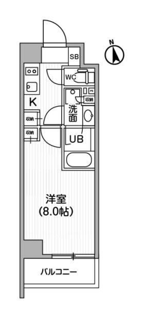 レクシード神楽坂の間取り