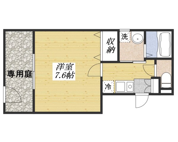 【昭島市玉川町のマンションの間取り】