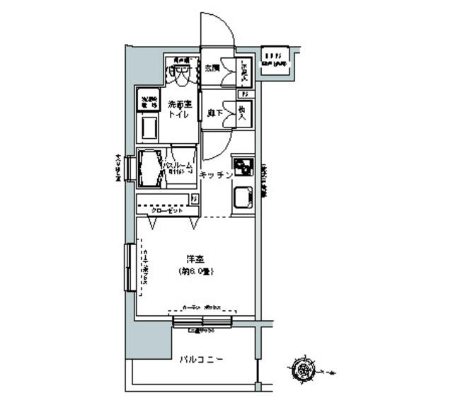 板橋区大和町のマンションの間取り