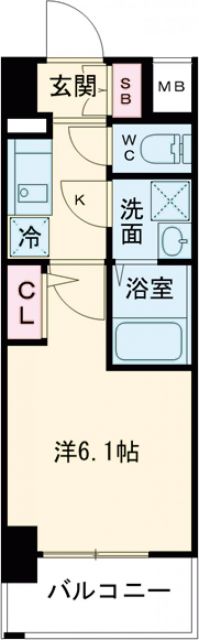 エスリード神戸兵庫駅マリーナスクエアの間取り