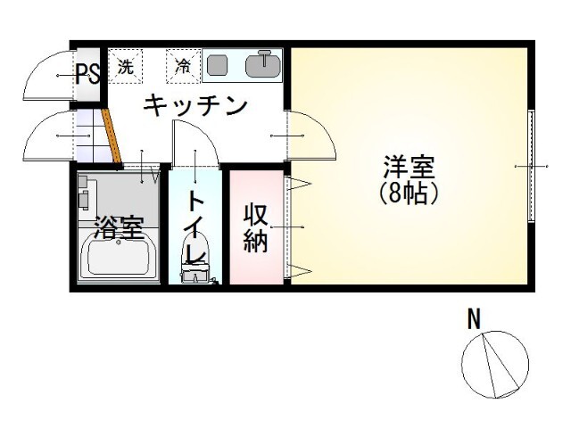 ラフィネ千秋城下町の間取り