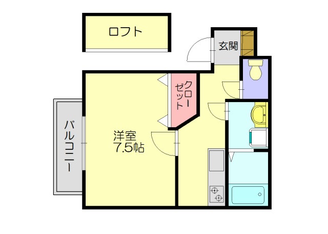 アネックス志免Aの間取り