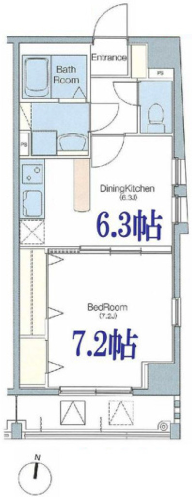 紺印弓町の間取り