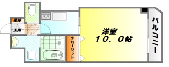 広島市中区十日市町のマンションの間取り